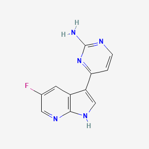 2-Pyrimidinamine, 4-(5-fluoro-1H-pyrrolo[2,3-b]pyridin-3-yl)-