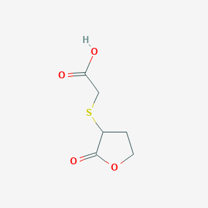 molecular formula C6H8O4S B1416880 2-[(2-Oxooxolan-3-yl)sulfanyl]acetic acid CAS No. 1094479-23-8