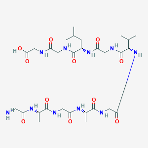 molecular formula C29H50N10O11 B14168800 Glycyl-L-alanylglycyl-L-alanylglycyl-L-valylglycyl-L-leucylglycylglycine CAS No. 929522-04-3