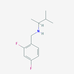 molecular formula C12H17F2N B1416882 [(2,4-二氟苯基)甲基](3-甲基丁-2-基)胺 CAS No. 1040042-30-5