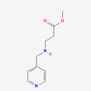 molecular formula C10H14N2O2 B1416888 Methyl 3-[(pyridin-4-ylmethyl)amino]propanoate CAS No. 865075-03-2