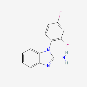 molecular formula C13H9F2N3 B1416898 1-(2,4-二氟苯基)-1H-1,3-苯并二唑-2-胺 CAS No. 1038711-47-5
