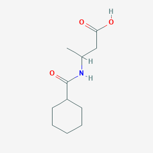 3-(Cyclohexylformamido)butanoic acid