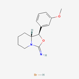 trans-3-Imino-1-(m-methoxyphenyl)hexahydro-3H-oxazolo(3,4-a)pyridine hydrobromide