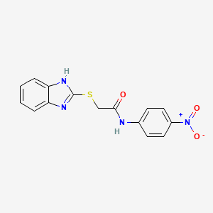 Acetamide, 2-(1H-benzimidazol-2-ylthio)-N-(4-nitrophenyl)-