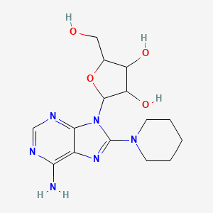 9-pentofuranosyl-8-(piperidin-1-yl)-9H-purin-6-amine