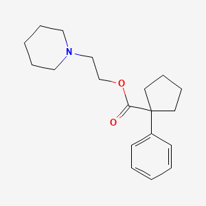 Cyclopentanecarboxylic acid, 1-phenyl-, 2-piperidinoethyl ester