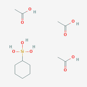 Acetic acid--cyclohexylsilanetriol (3/1)