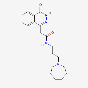 N-[3-(azepan-1-yl)propyl]-2-(4-oxo-3,4-dihydrophthalazin-1-yl)acetamide