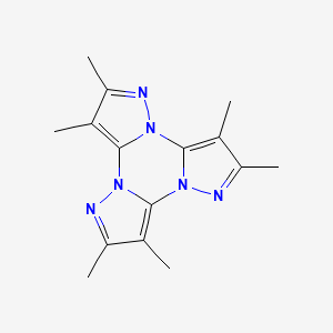 3,4,8,9,13,14-hexamethyl-1,5,6,10,11,15-hexazatetracyclo[10.3.0.02,6.07,11]pentadeca-2,4,7,9,12,14-hexaene