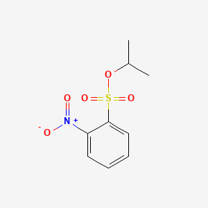 molecular formula C9H11NO5S B14169177 Benzenesulfonic acid, 2-nitro-, 1-methylethyl ester CAS No. 64704-10-5