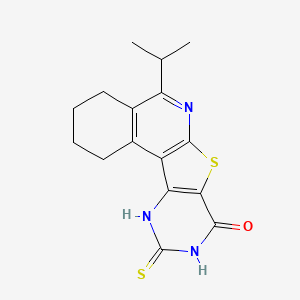 5-Isopropyl-10-thioxo-1,2,3,4,10,11-hexahydro-9H-7-thia-6,9,11-triaza-benzo[c]fluoren-8-one