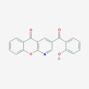 3-(2-Hydroxybenzoyl)-5H-[1]benzopyrano[2,3-b]pyridin-5-one