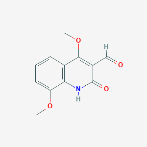 4,8-Dimethoxy-2-oxo-1,2-dihydroquinoline-3-carbaldehyde