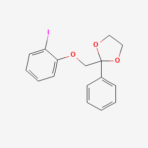 2-[(2-Iodophenoxy)methyl]-2-phenyl-1,3-dioxolane