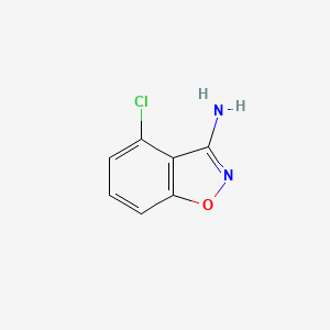 molecular formula C7H5ClN2O B1416929 4-Chlorobenzo[d]isoxazol-3-amine CAS No. 868271-15-2