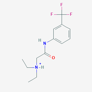 Diethyl-[2-oxo-2-[3-(trifluoromethyl)anilino]ethyl]azanium