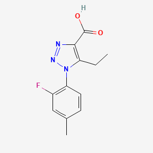 5-ethyl-1-(2-fluoro-4-methylphenyl)-1H-1,2,3-triazole-4-carboxylic acid