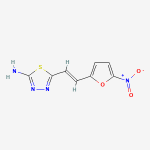 2-Amino-5-(2-(5-nitro-2-furyl)vinyl)-1,3,4-thiadiazole