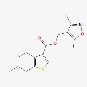 (3,5-Dimethyl-1,2-oxazol-4-yl)methyl 6-methyl-4,5,6,7-tetrahydro-1-benzothiophene-3-carboxylate