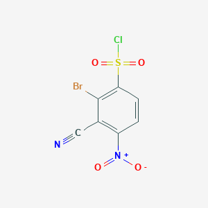 2-Bromo-3-cyano-4-nitrobenzenesulfonyl chloride