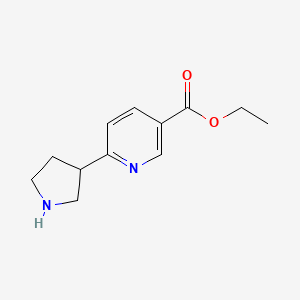 Ethyl 6-(pyrrolidin-3-YL)nicotinate