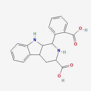 1-(2-carboxyphenyl)-2,3,4,4a,9,9a-hexahydro-1H-pyrido[3,4-b]indole-3-carboxylic acid