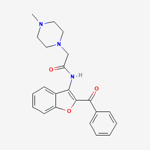 N-(2-Benzoyl-benzofuran-3-yl)-2-(4-methyl-piperazin-1-yl)-acetamide