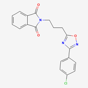 2-[3-[3-(4-Chlorophenyl)-1,2,4-oxadiazol-5-yl]propyl]-1H-isoindole-1,3(2H)-dione