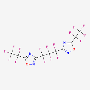 3,3'-(1,1,2,2,3,3-Hexafluoropropane-1,3-diyl)bis[5-(pentafluoroethyl)-1,2,4-oxadiazole]