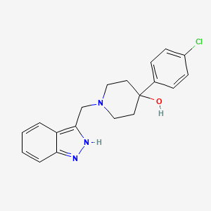 4-(4-Chlorophenyl)-1-[(2H-indazol-3-yl)methyl]piperidin-4-ol