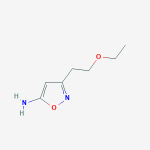 molecular formula C7H12N2O2 B1417004 3-(2-Ethoxyethyl)-1,2-oxazol-5-amine CAS No. 1094310-65-2