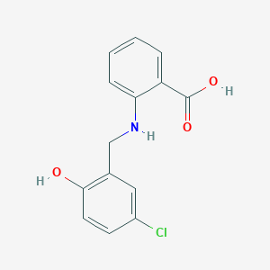 molecular formula C14H12ClNO3 B1417005 2-{[(5-氯-2-羟基苯基)甲基]氨基}苯甲酸 CAS No. 857602-03-0