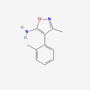 molecular formula C11H12N2O B1417009 3-Methyl-4-(2-methylphenyl)-1,2-Oxazol-5-amin CAS No. 925007-48-3