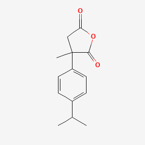 molecular formula C14H16O3 B1417013 3-甲基-3-[4-(丙-2-基)苯基]氧杂环戊烷-2,5-二酮 CAS No. 1152513-62-6