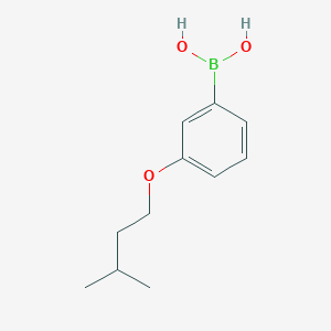 molecular formula C11H17BO3 B1417015 [3-(3-Methylbutoxy)phenyl]boronic acid CAS No. 1236189-95-9