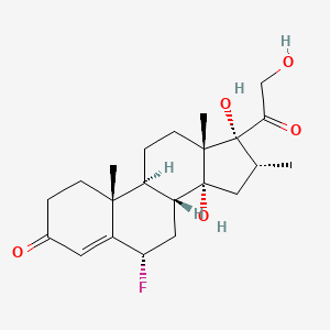 (6S,8R,9S,10R,13S,14R,16R,17R)-6-fluoranyl-10,13,16-trimethyl-14,17-bis(oxidanyl)-17-(2-oxidanylethanoyl)-1,2,6,7,8,9,11,12,15,16-decahydrocyclopenta[a]phenanthren-3-one