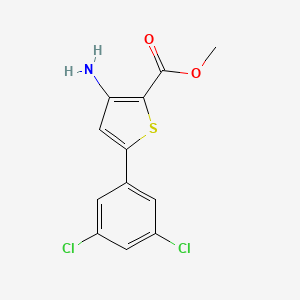 molecular formula C12H9Cl2NO2S B1417018 Methyl 3-amino-5-(3,5-dichlorophenyl)thiophene-2-carboxylate CAS No. 1152576-78-7