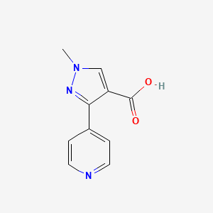 molecular formula C10H9N3O2 B1417019 1-methyl-3-(pyridin-4-yl)-1H-pyrazole-4-carboxylic acid CAS No. 1152510-62-7