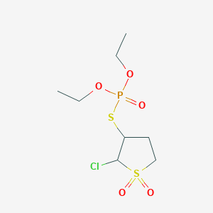 2-chloro-3-diethoxyphosphorylsulfanylthiolane 1,1-dioxide