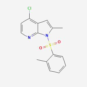 1H-Pyrrolo[2,3-B]pyridine, 4-chloro-2-methyl-1-[(2-methylphenyl)sulfonyl]-