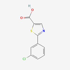 molecular formula C10H6ClNO2S B1417021 2-(3-Chloro-phenyl)-thiazole-5-carboxylic acid CAS No. 878555-97-6