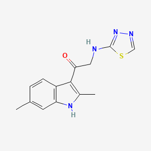 1-(2,6-dimethyl-1H-indol-3-yl)-2-(1,3,4-thiadiazol-2-ylamino)ethanone