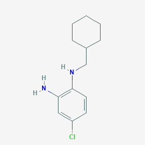 molecular formula C13H19ClN2 B1417024 4-chloro-1-N-(cyclohexylmethyl)benzene-1,2-diamine CAS No. 1096873-04-9