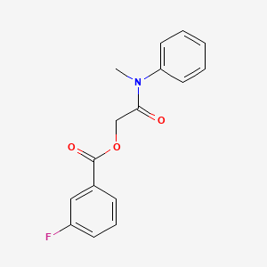 [2-(N-methylanilino)-2-oxoethyl] 3-fluorobenzoate