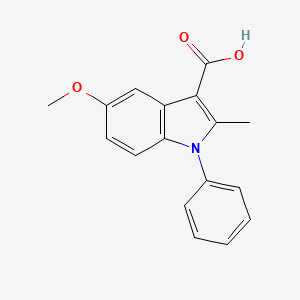 5-Methoxy-2-methyl-1-phenylindole-3-carboxylic acid