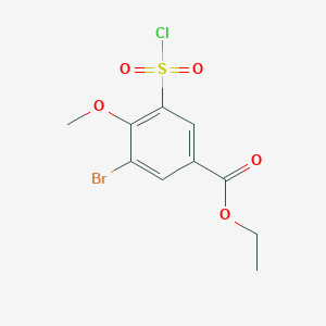 Ethyl 3-bromo-5-(chlorosulfonyl)-4-methoxybenzoate