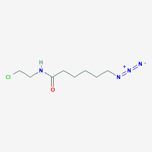 molecular formula C8H15ClN4O B1417041 Hexanamide, 6-azido-N-(2-chloroethyl)- CAS No. 1445799-87-0