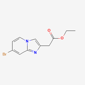 molecular formula C11H11BrN2O2 B1417045 乙酸（7-溴咪唑并[1,2-a]吡啶-2-基）酯 CAS No. 2116195-54-9