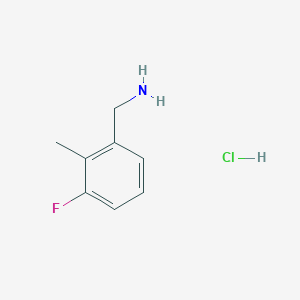 molecular formula C8H11ClFN B1417051 3-Fluoro-2-methylbenzylamine hydrochloride CAS No. 1214346-13-0